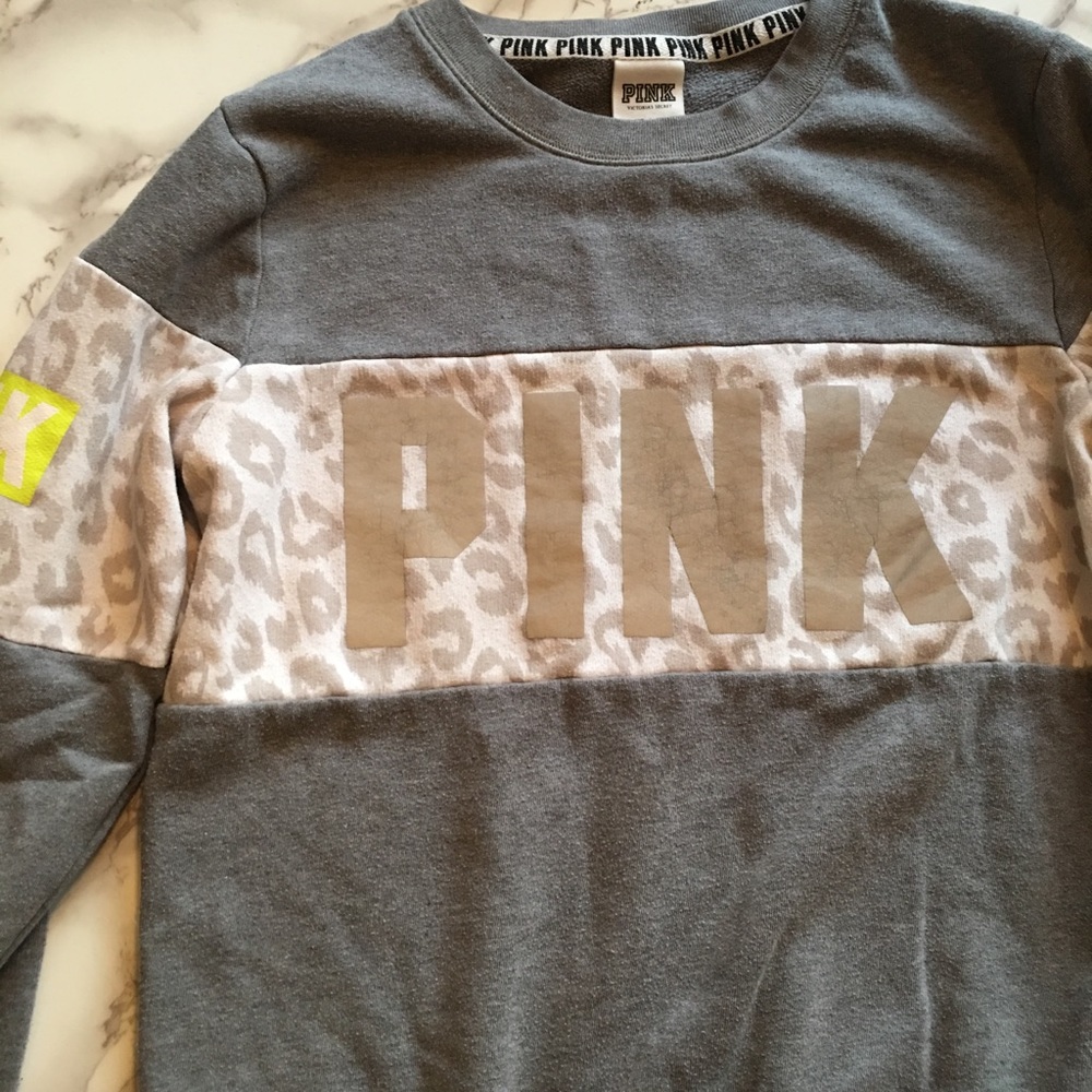 Victoria Secret Pink holographic sweatshirt